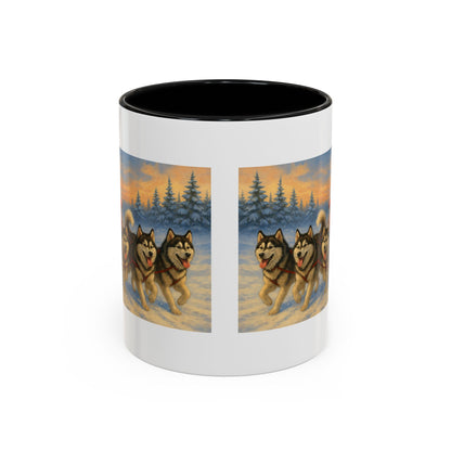 Dashing Through The Snow 2-Tone Coffee Mug