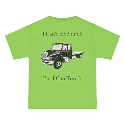 I Can't Fix Stupid Flatbed Men's Short-Sleeve Crewneck Tee