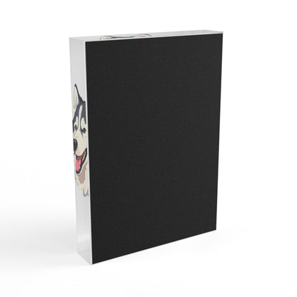 Malamute Head Acrylic Photo Block