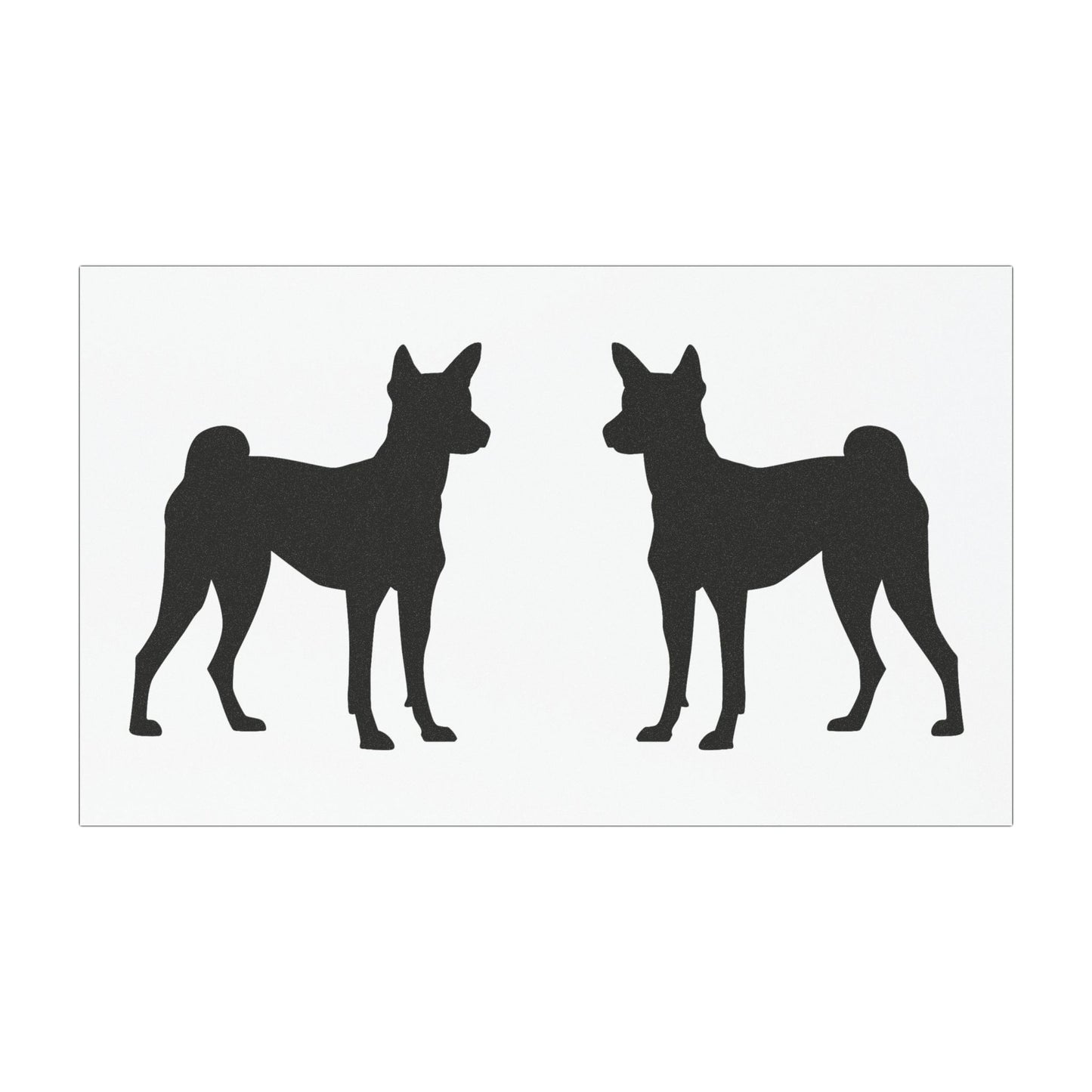 Basenji Silhouette Indoor/Outdoor Magnet