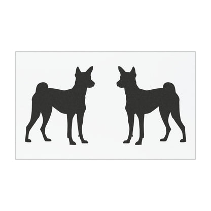 Basenji Silhouette Indoor/Outdoor Magnet