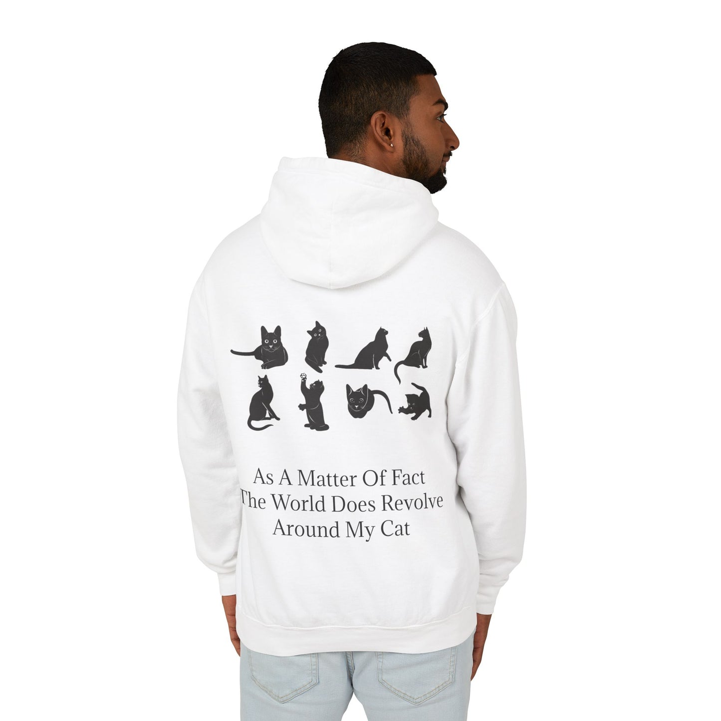 Matter Of Fact Cat Unisex Lightweight Hoodie