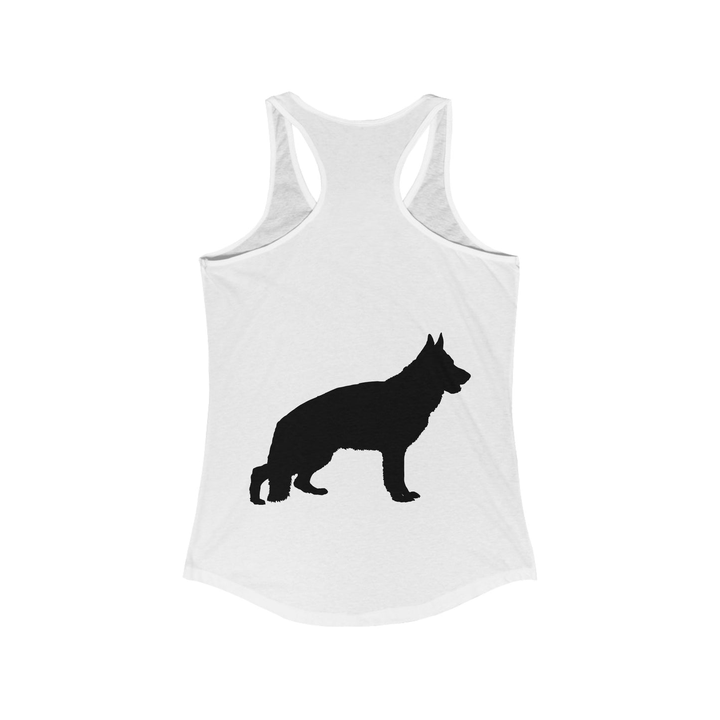 German Shepherd Silhouette Women's Racerback Tank