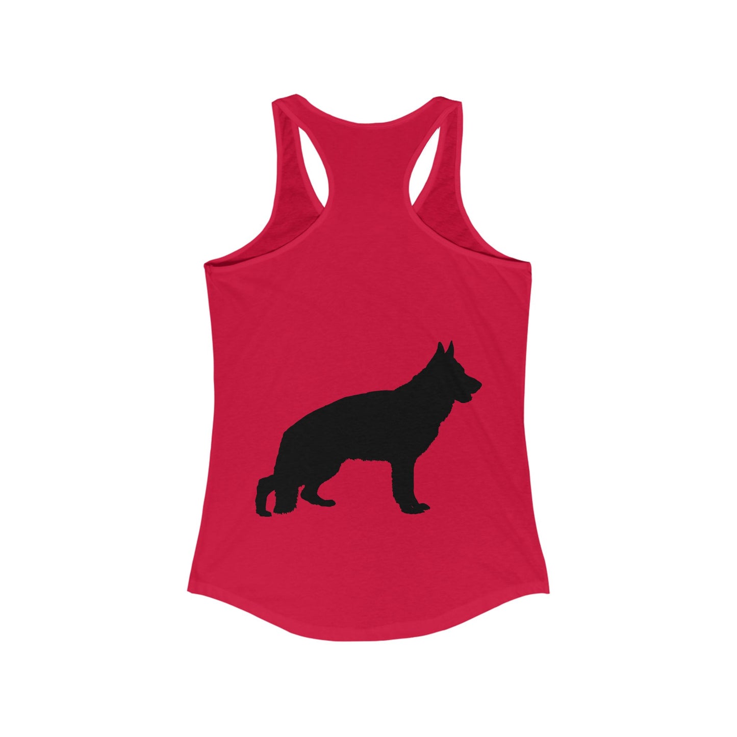 German Shepherd Silhouette Women's Racerback Tank