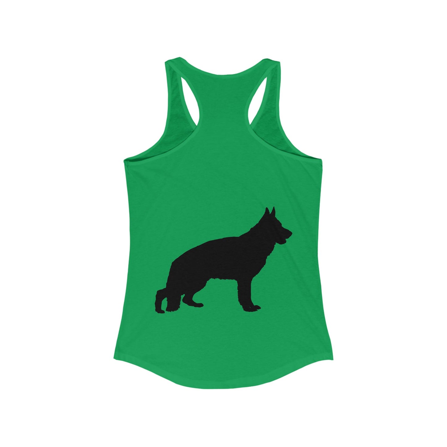 German Shepherd Silhouette Women's Racerback Tank