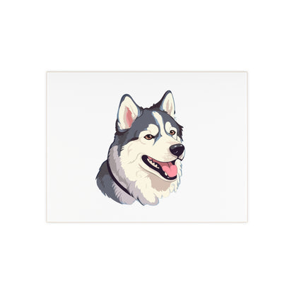Malamute Head Ceramic Photo Tile