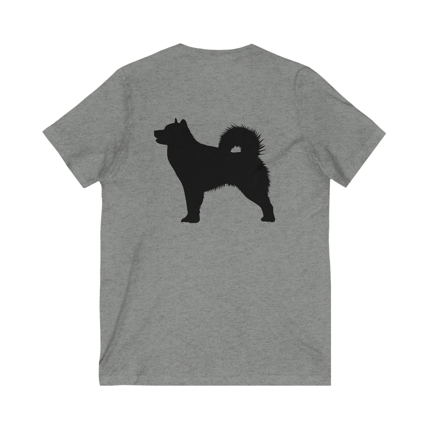 Malamute Silhouette Unisex Short Sleeve V-Neck Tee