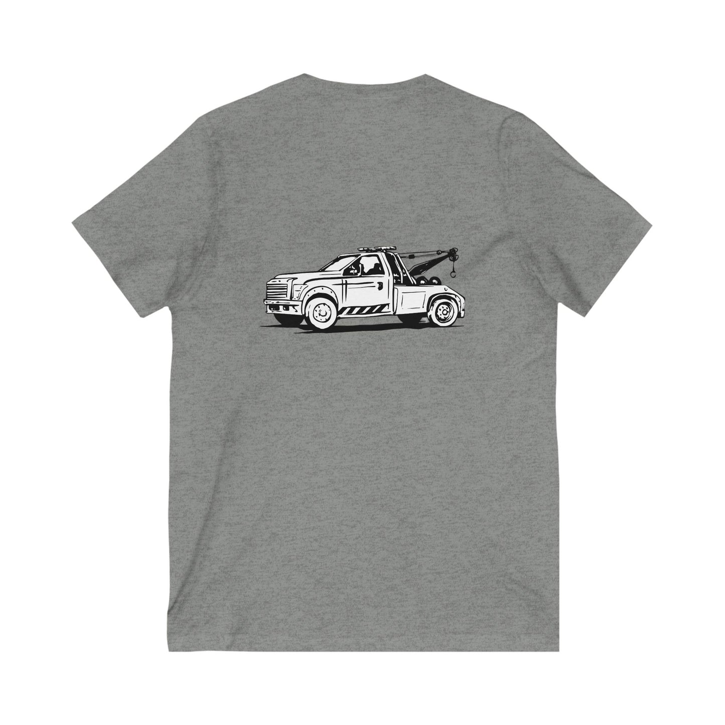 Wheel Lift Tow Truck Unisex Short Sleeve V-Neck Tee
