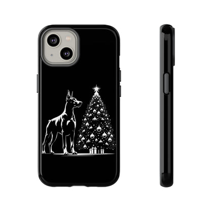 Doberman Christmas Tree iPhone Case