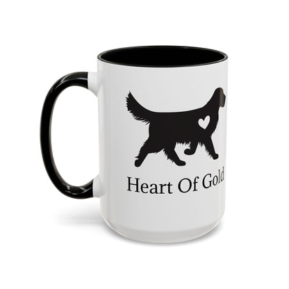 Heart Of Gold 2-Tone Coffee Mug