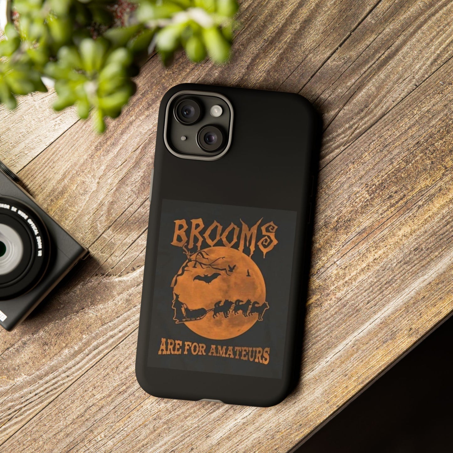 Brooms Are For Amateurs iPhone Case