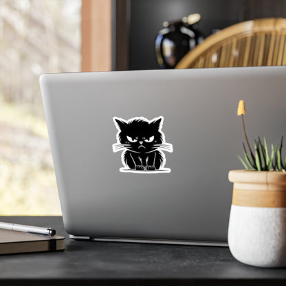 Angry Cat Vinyl Decal