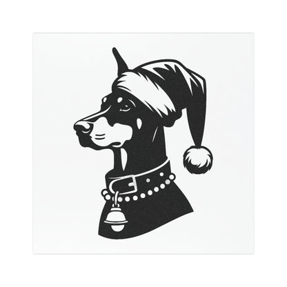 Santa Paws Doberman Indoor/Outdoor Magnet