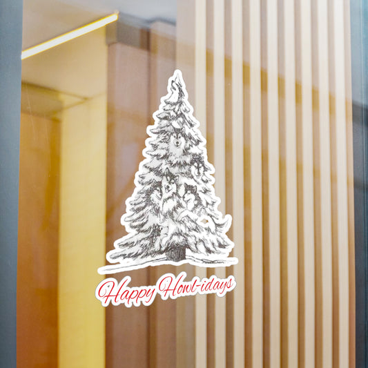 Happy Howl-idays Vinyl Decal