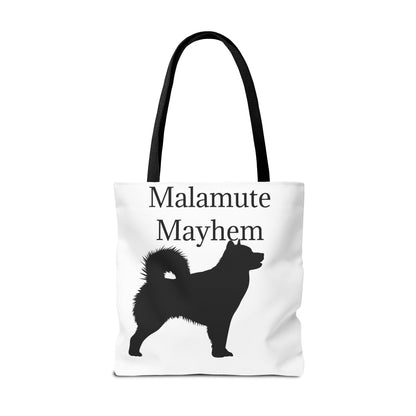 Malamute Mayhem Tote Bag
