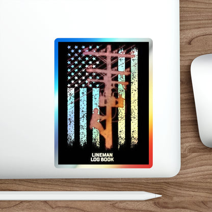 Lineman Holographic Sticker