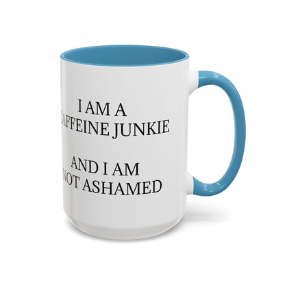 Caffeine Junkie 2-Tone Coffee Mug
