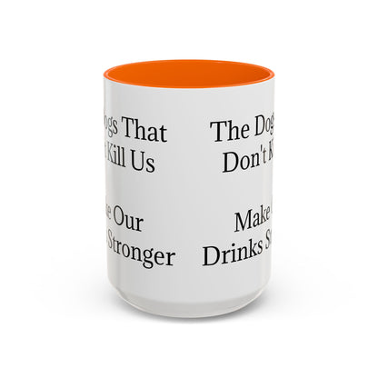 Drinks Stronger 2-Tone Coffee Mug