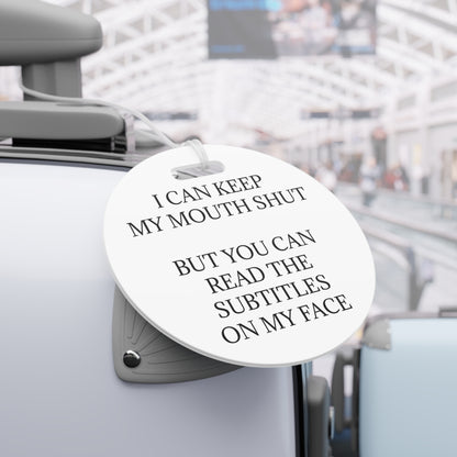 Subtitles Luggage Tag