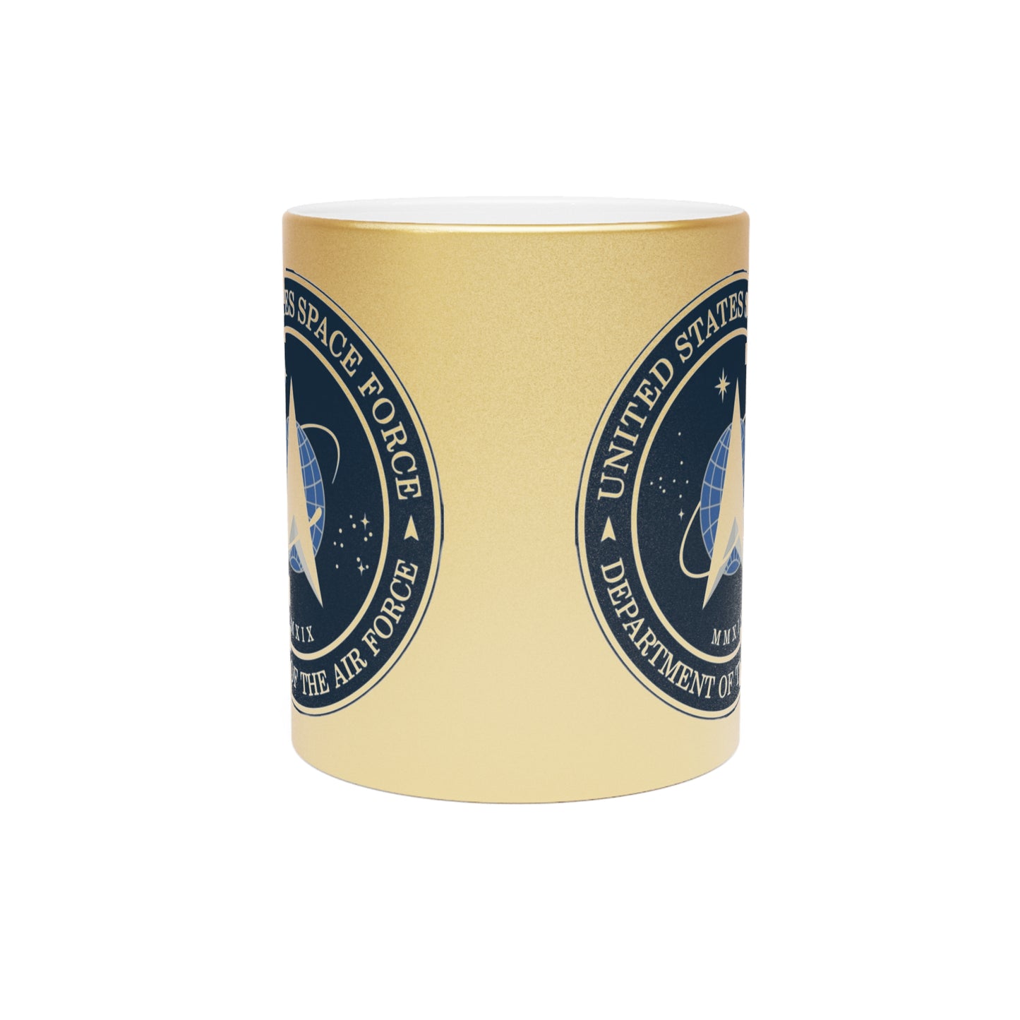 US Space Force Metallic Coffee Mug