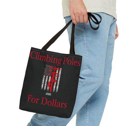 Climbing Poles Tote Bag
