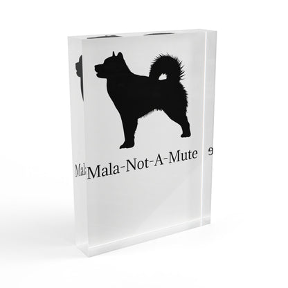 Mala-Not-A-Mute Acrylic Photo Block