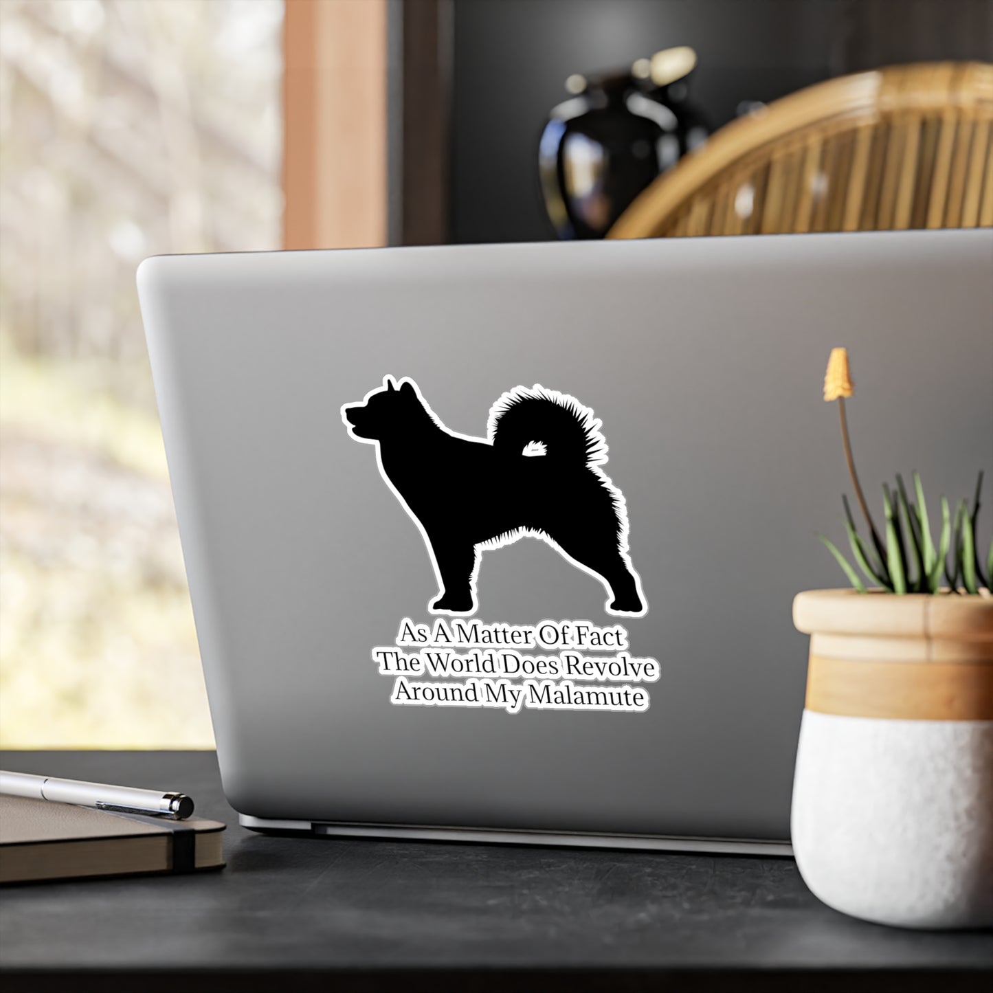 Matter Of Fact Malamute Vinyl Decal