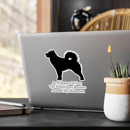 Matter Of Fact Malamute Vinyl Decal