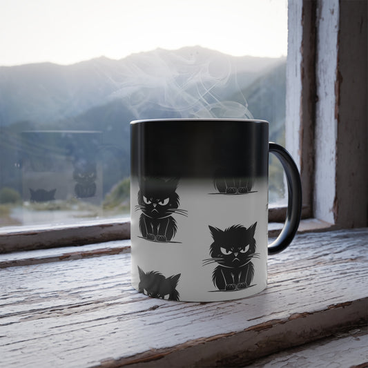 Angry Cat Color Changing Mug