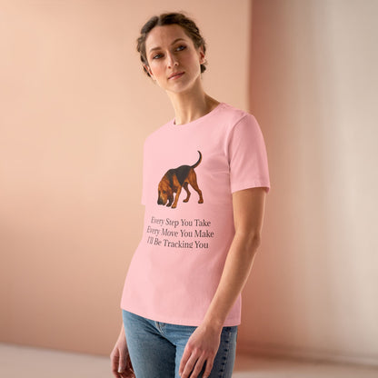 Tracking You Women's Short Sleeve Crewneck Tee