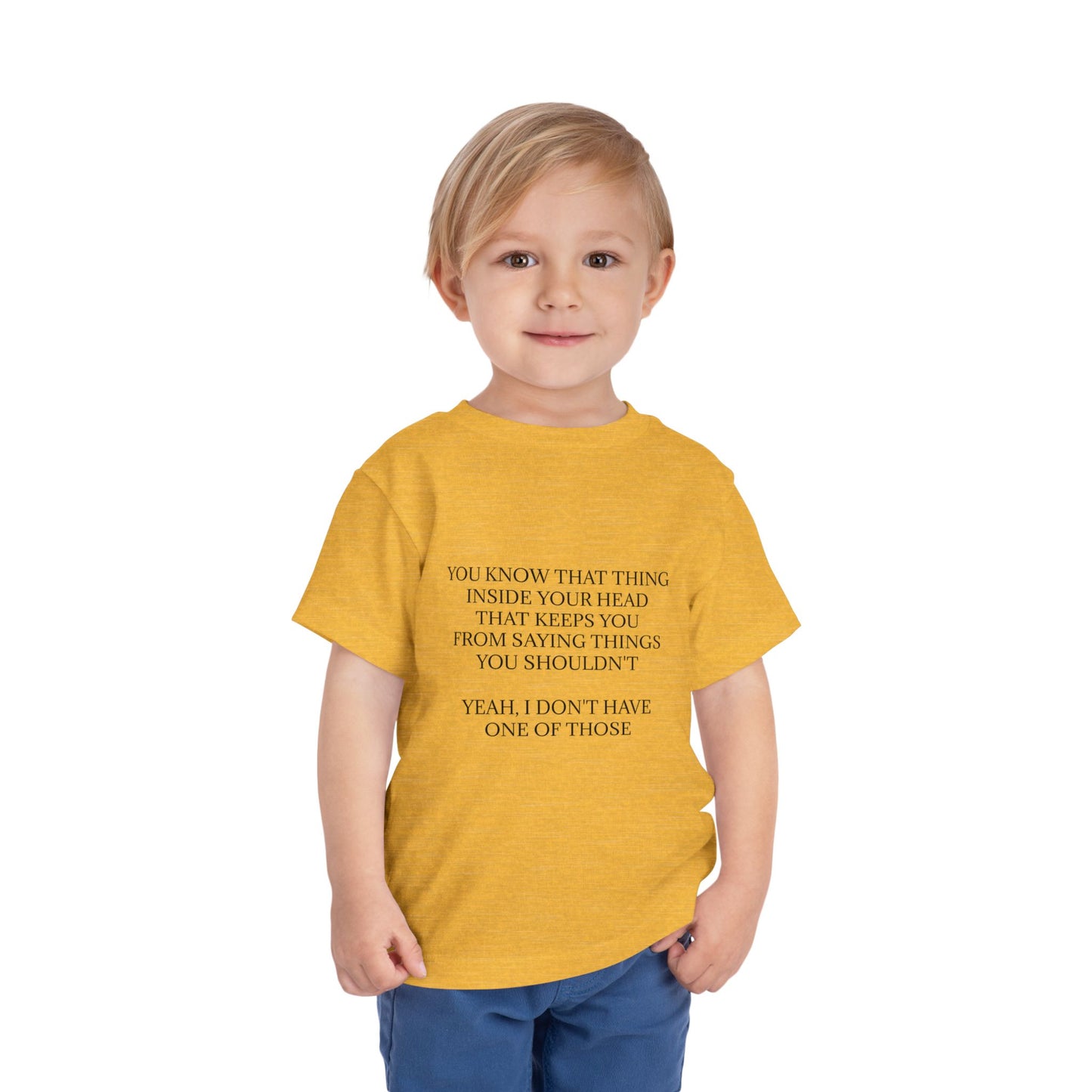 No Filter Toddler Unisex Short Sleeve Crewneck Tee