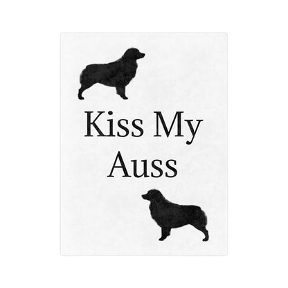 Kiss My Auss Velveteen Microfiber Blanket