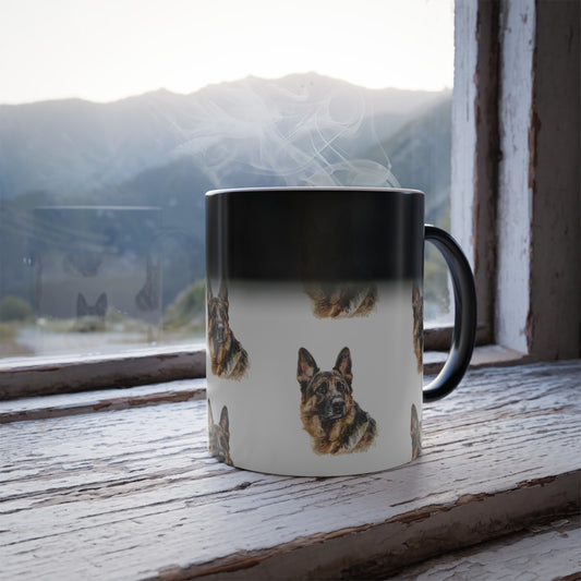 German Shepherd Head Color Changing Mug