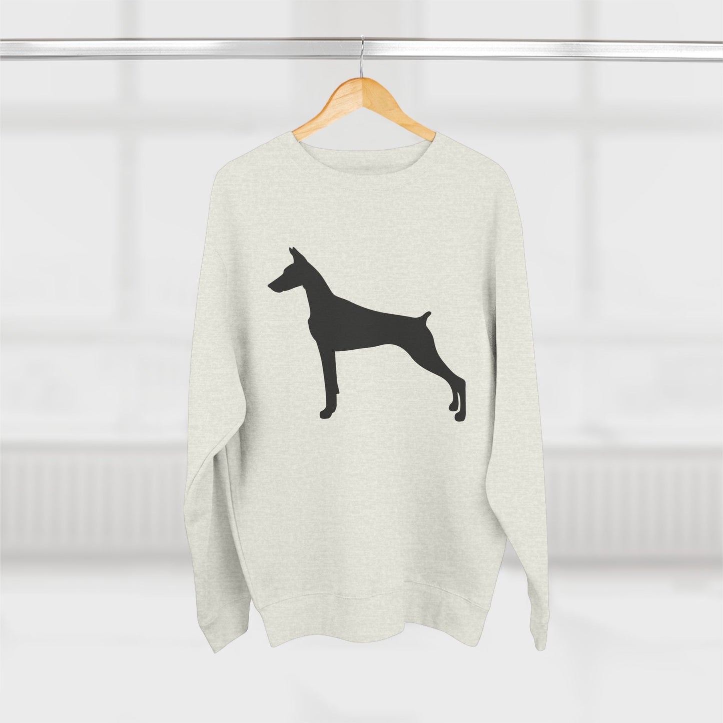 Doberman Silhouette Unisex Crewneck Sweatshirt