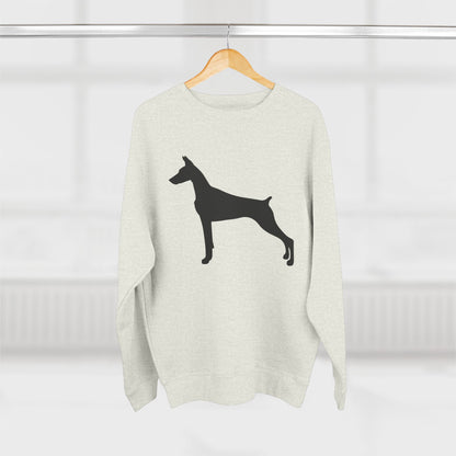 Doberman Silhouette Unisex Crewneck Sweatshirt
