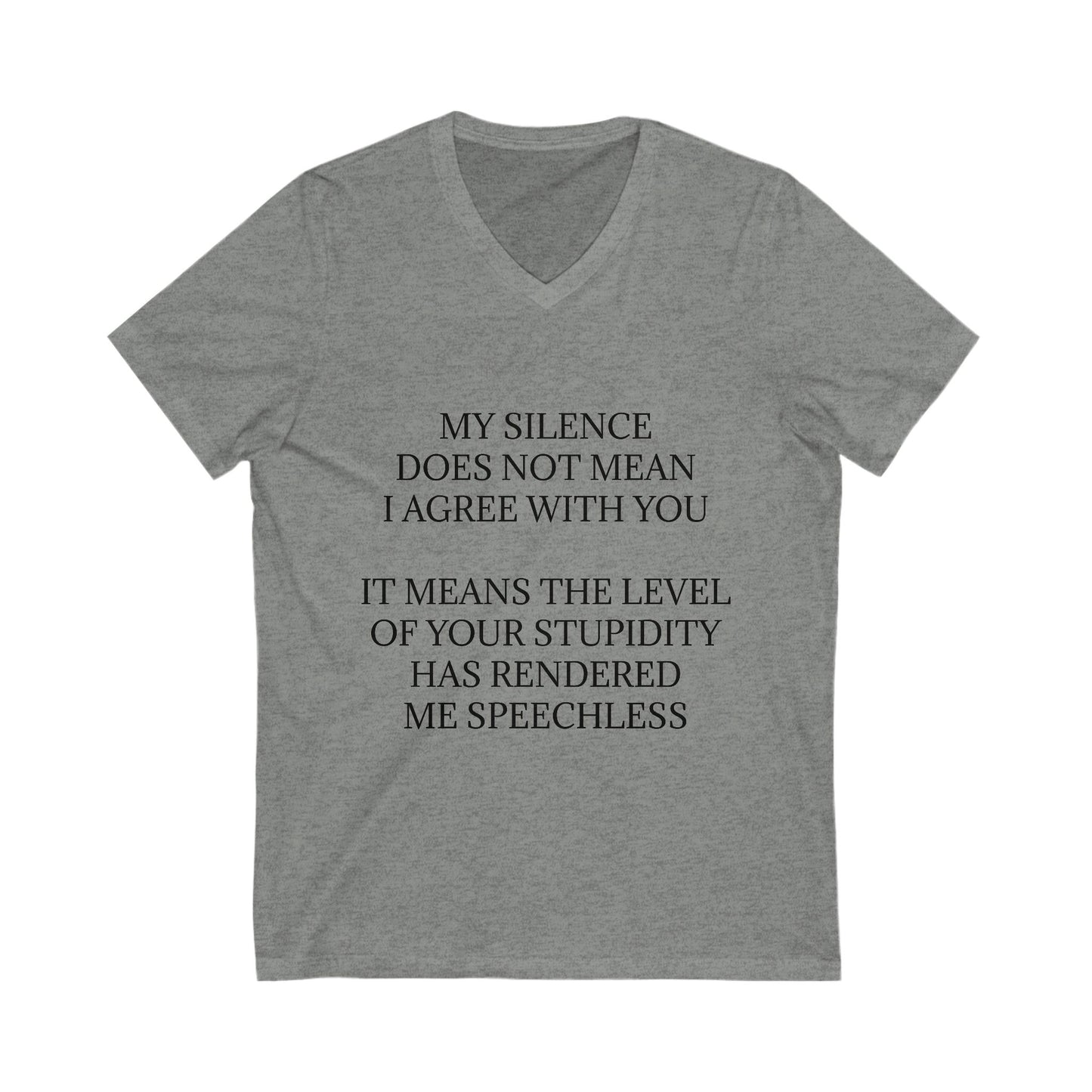Speechless Unisex Short Sleeve V-Neck Tee