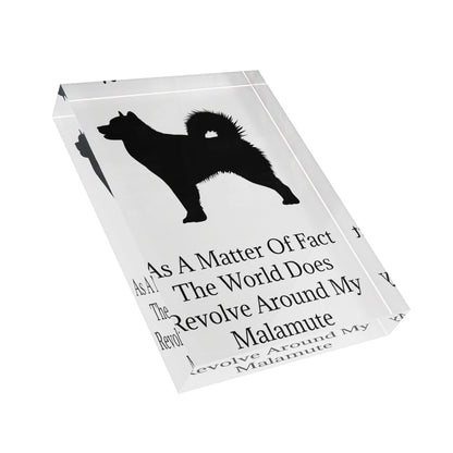 Matter Of Fact Malamute Acrylic Photo Block