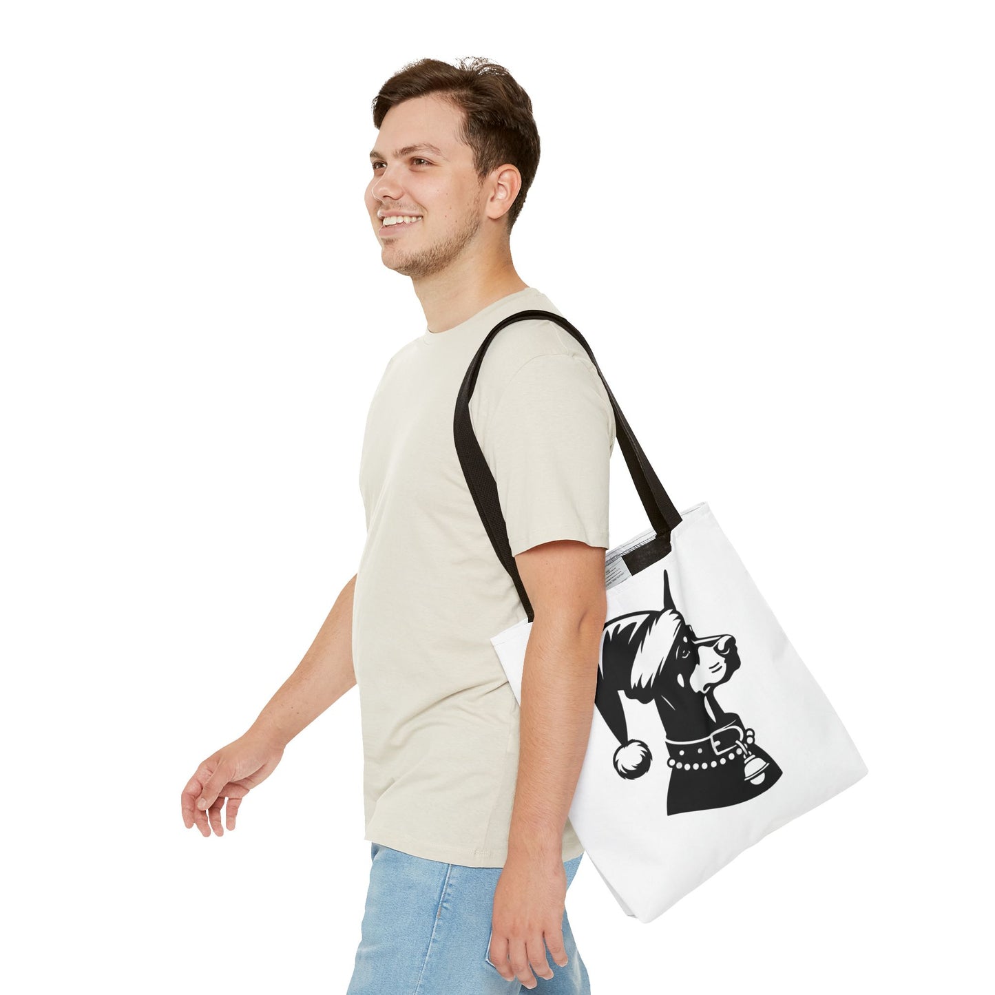 Santa Paws Doberman Tote Bag