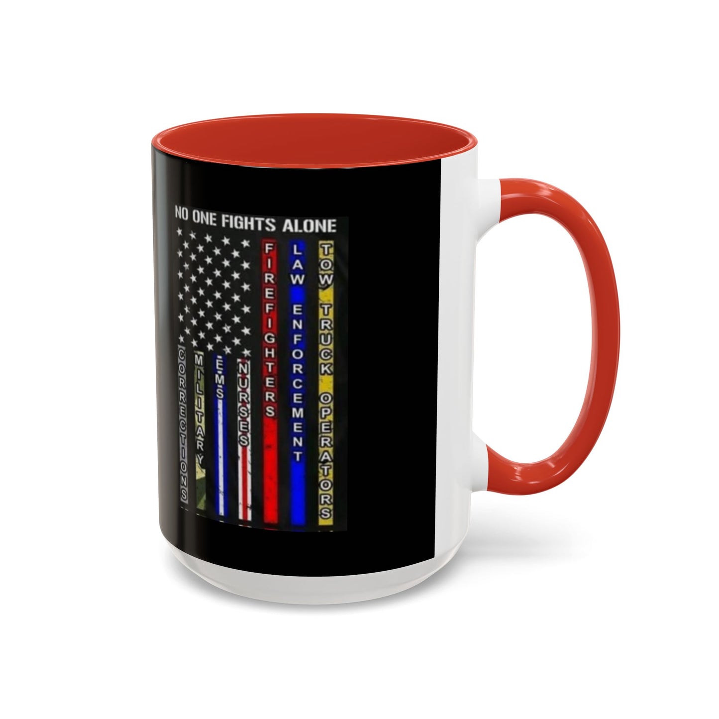 No One Fights Alone 2-Tone Coffee Mug