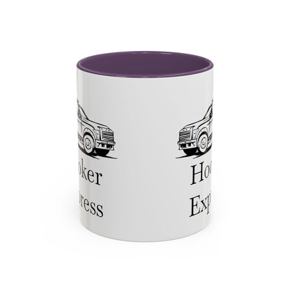 H**ker Express Wheel Lift Tow Truck 2-Tone Coffee Mug