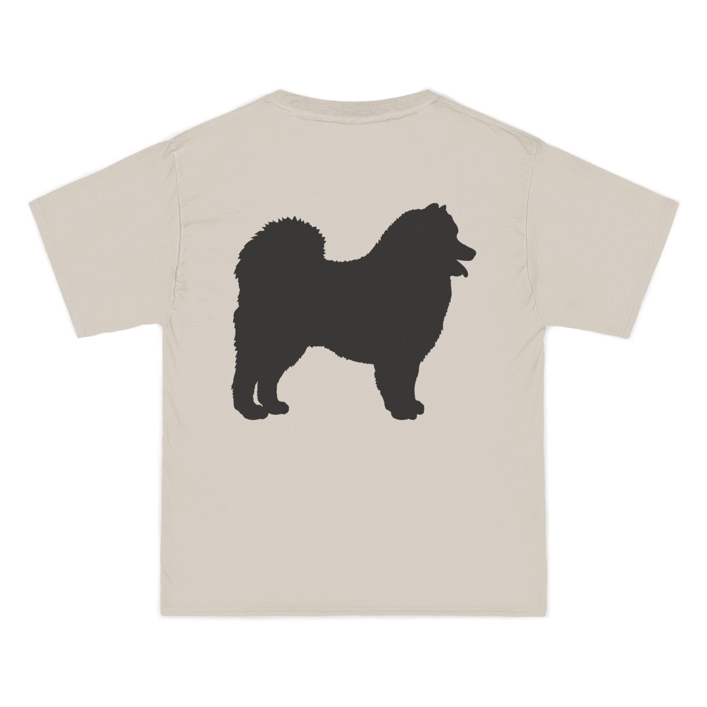 Samoyed Silhouette Men's Short-Sleeve Crewneck Tee