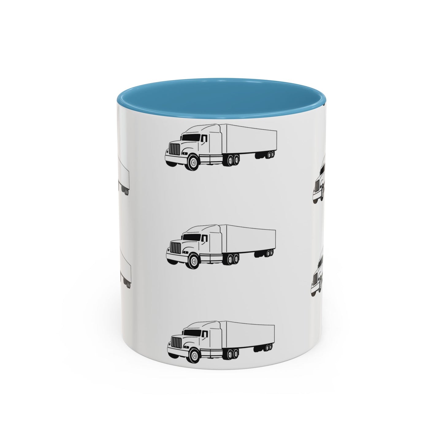 Semi Truck 2-Tone Coffee Mug