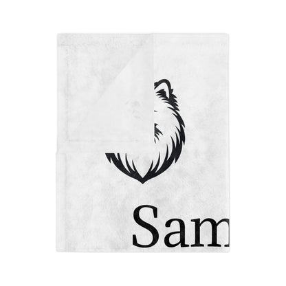 Sammy Smile Velveteen Microfiber Blanket