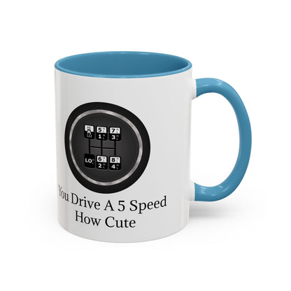 5 Speed How Cute 2-Tone Coffee Mug