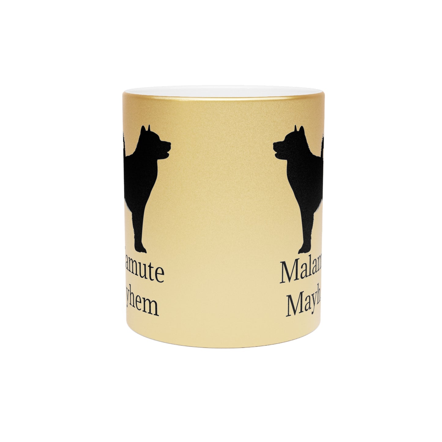 Malamute Mayhem Metallic Coffee Mug