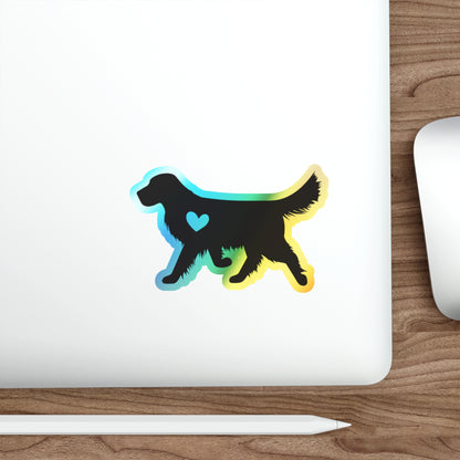 Heart Of Gold Holographic Sticker