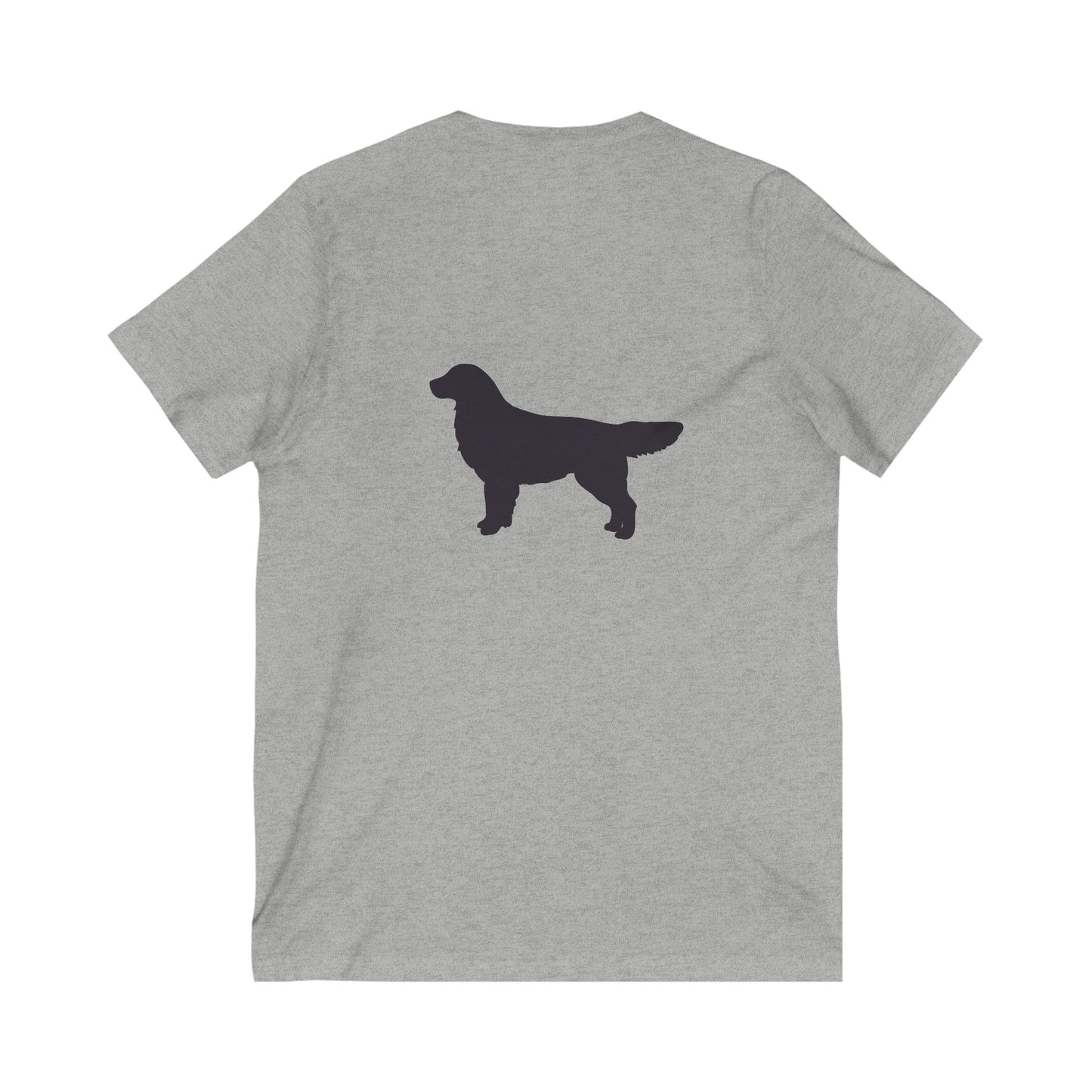 Golden Silhouette Unisex Short Sleeve V-Neck Tee