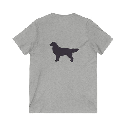 Golden Silhouette Unisex Short Sleeve V-Neck Tee