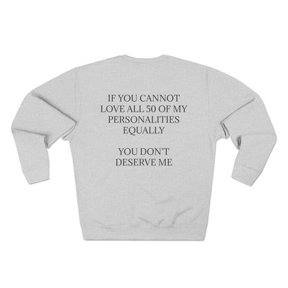 50 Personalities Unisex Crewneck Sweatshirt