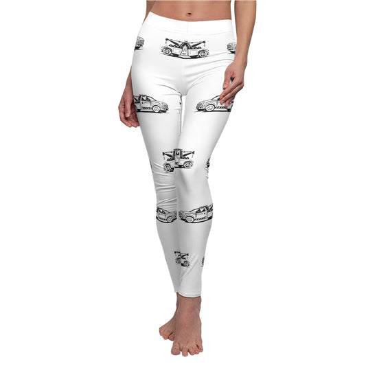 Wheel Lift Tow Truck Women's Ankle Leggings